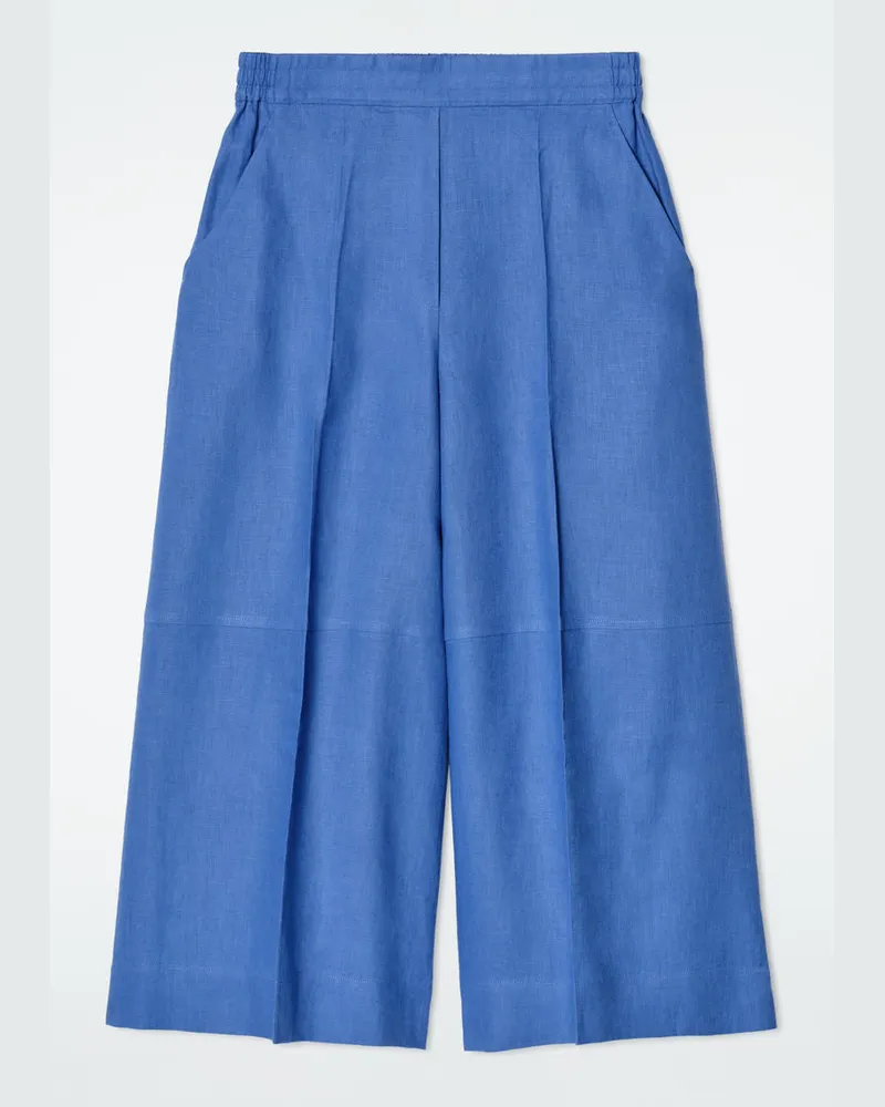 COS Culottes Aus Leinen Blau