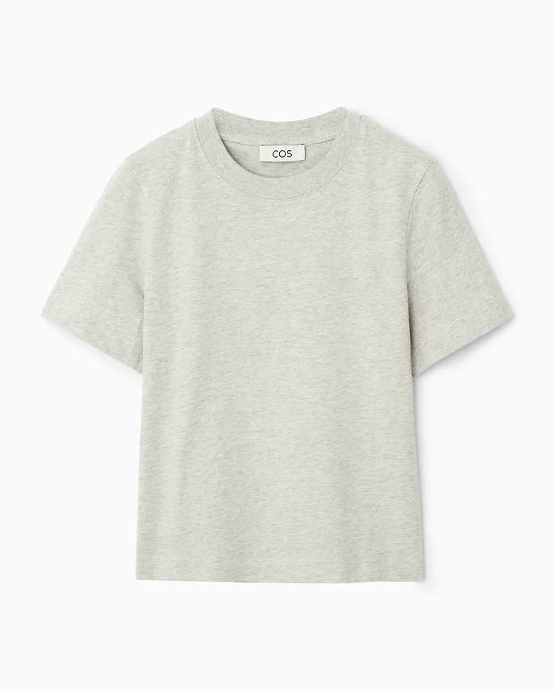 COS Schlichtes T-Shirt Mit Normaler Passform Grau