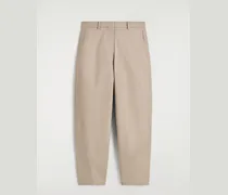Chinohose Aus Baumwolle Mit Barrel-Bein
