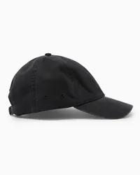 Cos Basecap Aus Vorgewaschenem Baumwoll-Twill Schwarz