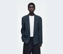 Oversized-Blazer Mit Markanter Schulterpartie