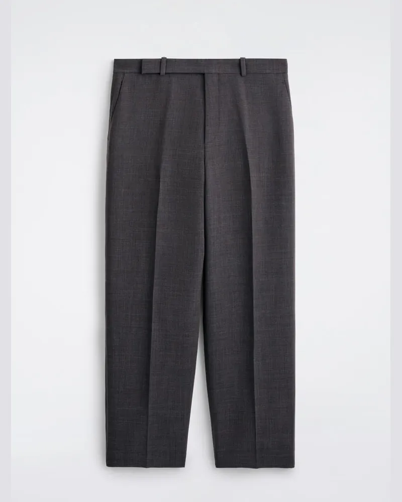 COS Hose Aus Woll-Mix Mit Geradem Bein Braun