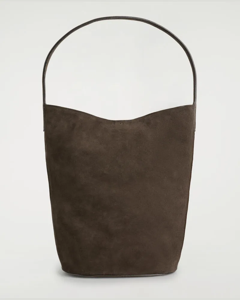 COS Paradigm Tote Bag - Veloursleder Braun