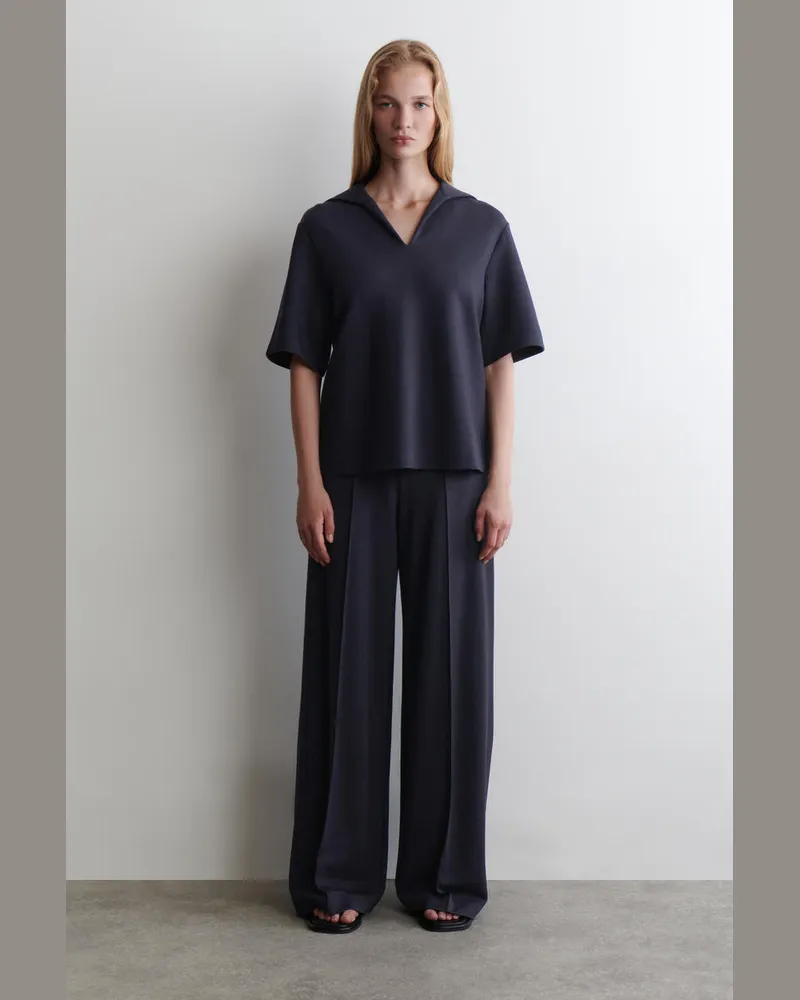 COS Hose Aus Modal Mit Weitem Bein Blau