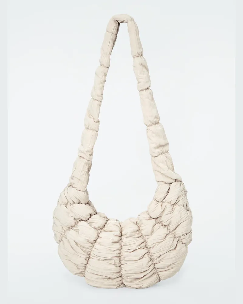 COS Ripple Umhängetasche - Nylon Weiß