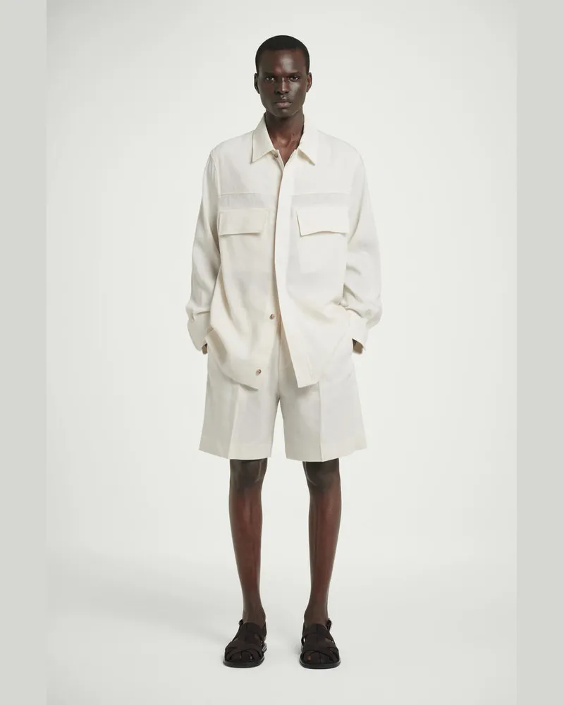 COS Elegante Shorts Aus Leinen-Mix Beige