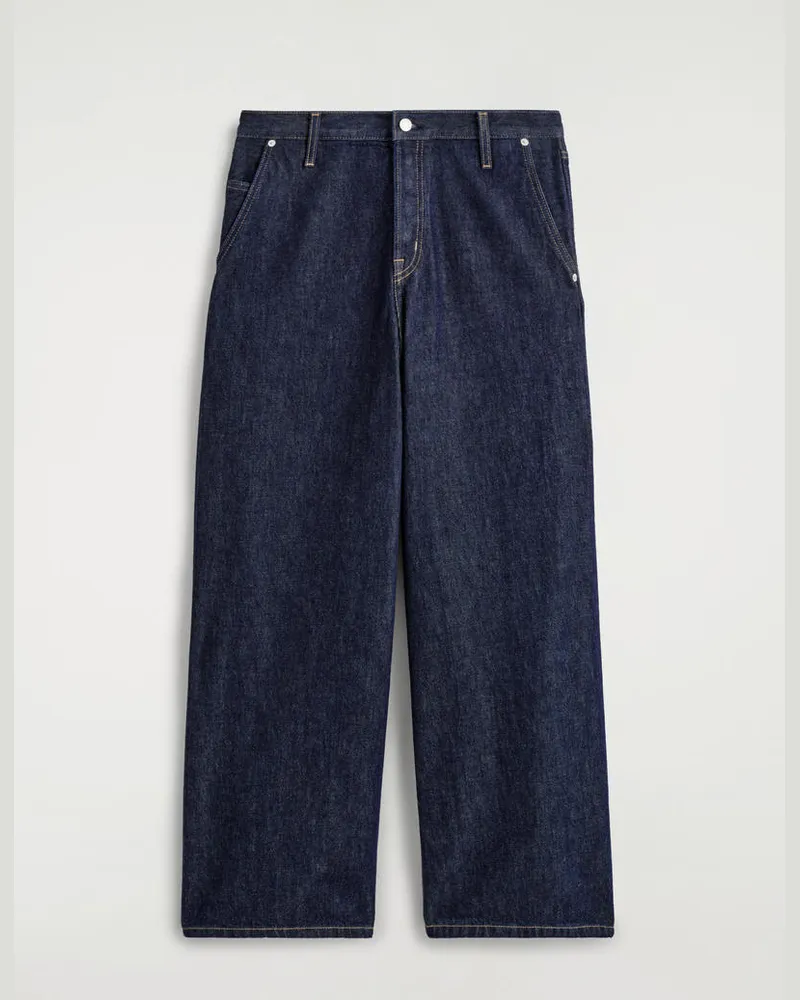 COS Hose Aus Denim Mit Weitem Bein Blau