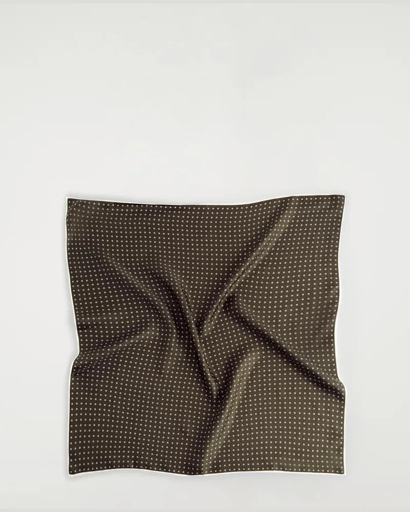 COS Seidenschal Mit Polka-Dots Braun