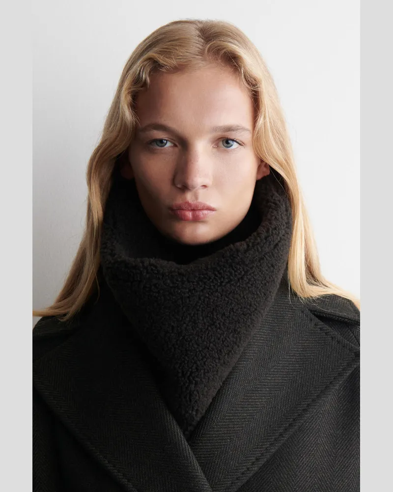 COS Einsatz Aus Fleece Braun