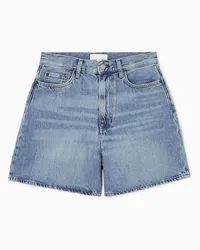 COS Jeansshorts Mit Hohem Bund Hellblau