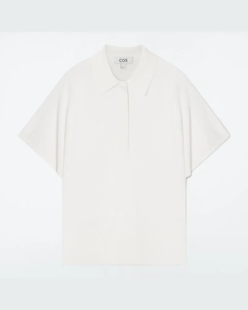 COS Poloshirt Aus Strick Beige