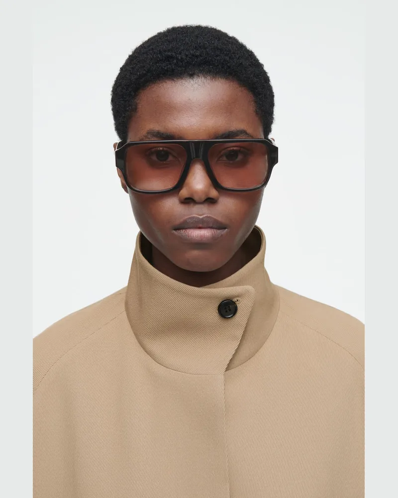 COS Align Sonnenbrille - Piloten-Stil Rot