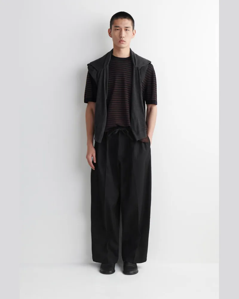 COS Hose Mit Kordelzugbund Und Barrel-Bein Schwarz