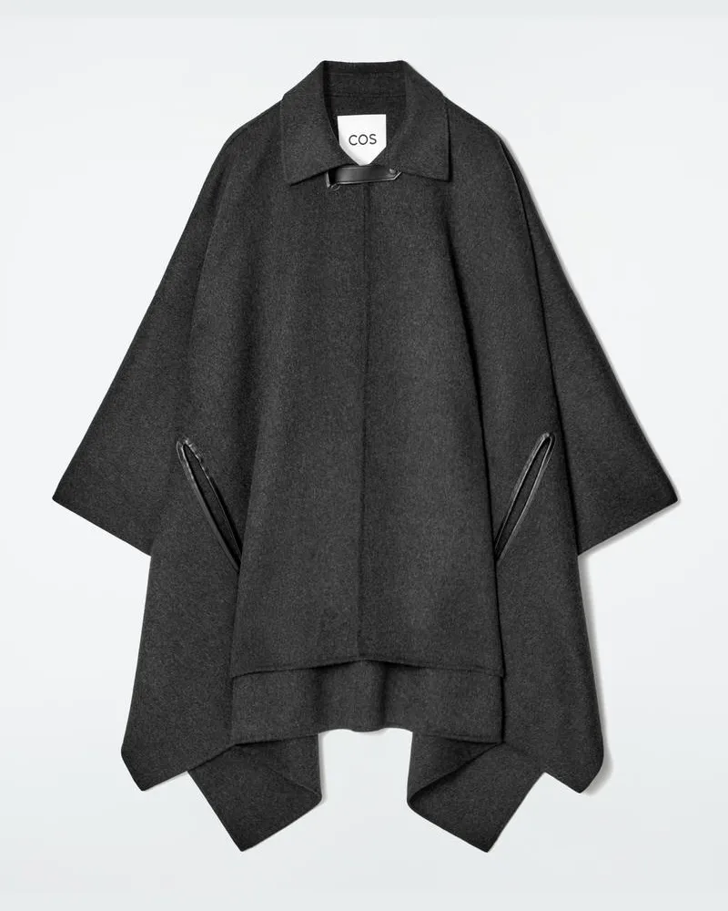 COS Cape Aus Doubleface-Merinowolle Grau