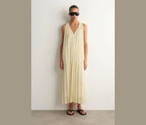 Maxikleid Aus Georgette Mit Bindedetail Und Falten