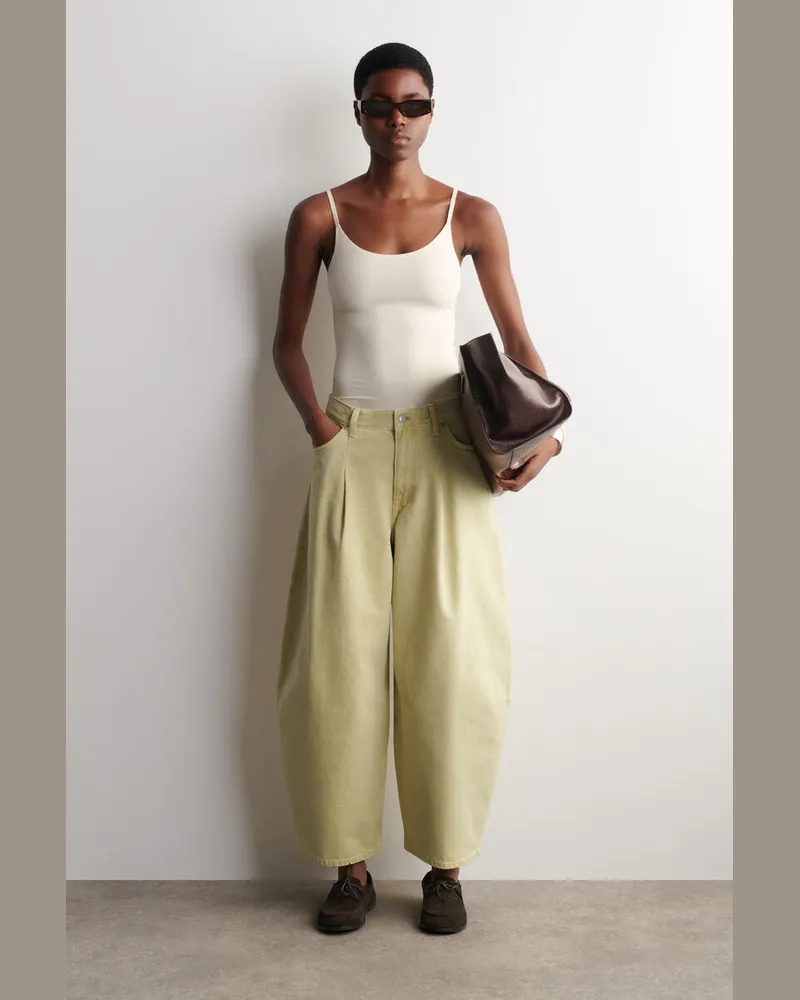 COS Twine Jeans Mit Barrel-Bein Gelb