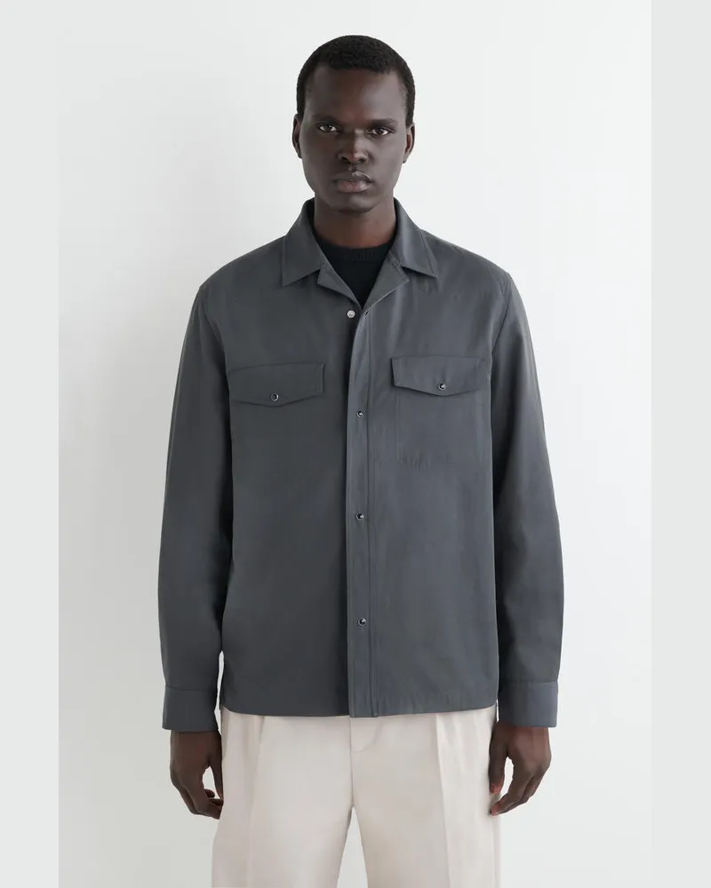 COS Westernhemd Grau