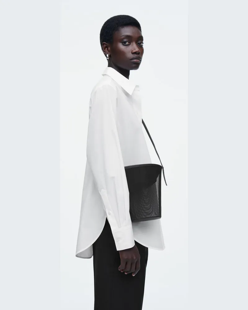COS Kleine Beuteltasche - Mesh Schwarz