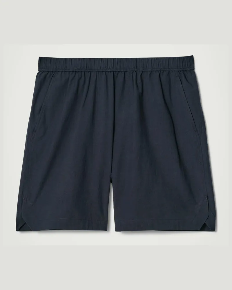 COS Shorts Aus Pima-Baumwolle Mit Elastischem Bund Blau