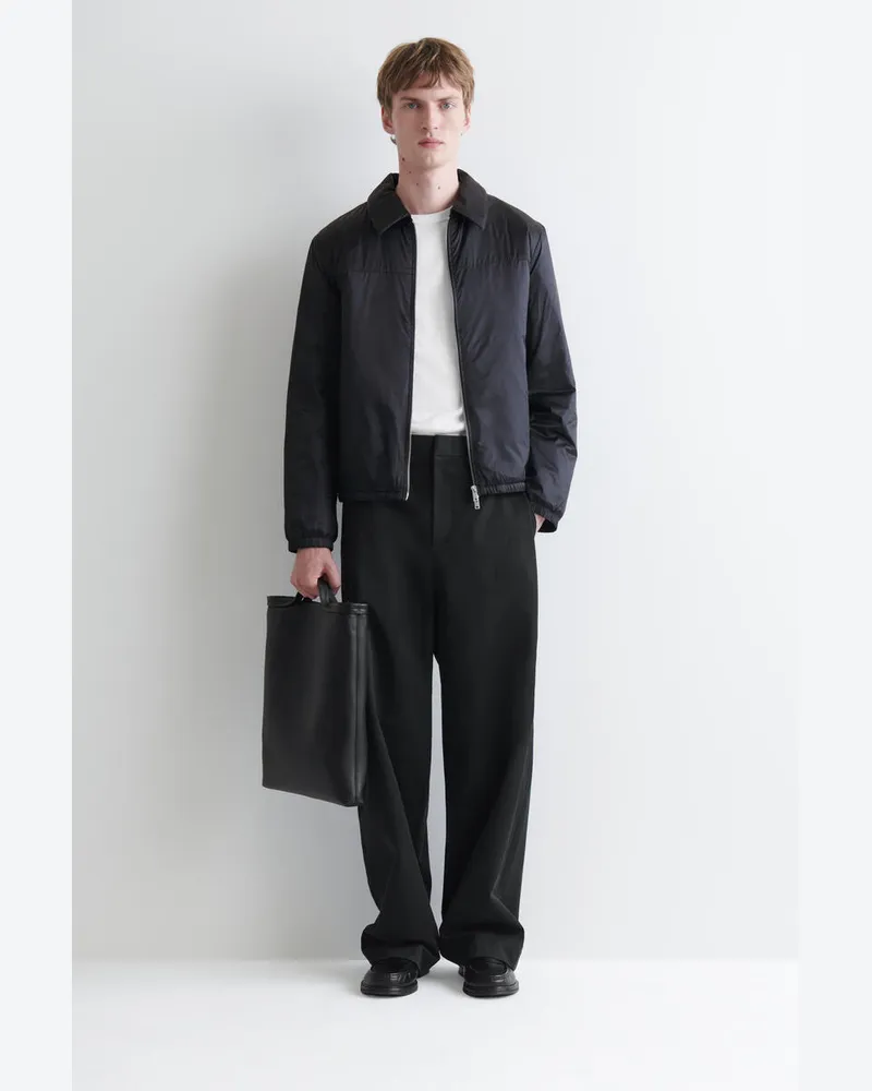 COS Bomberjacke Aus Nylon Mit Reissverschluss Blau