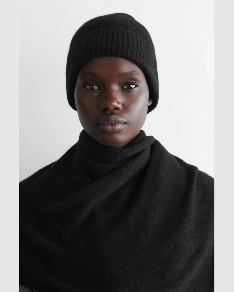 COS Beanie Aus Kaschmir Schwarz