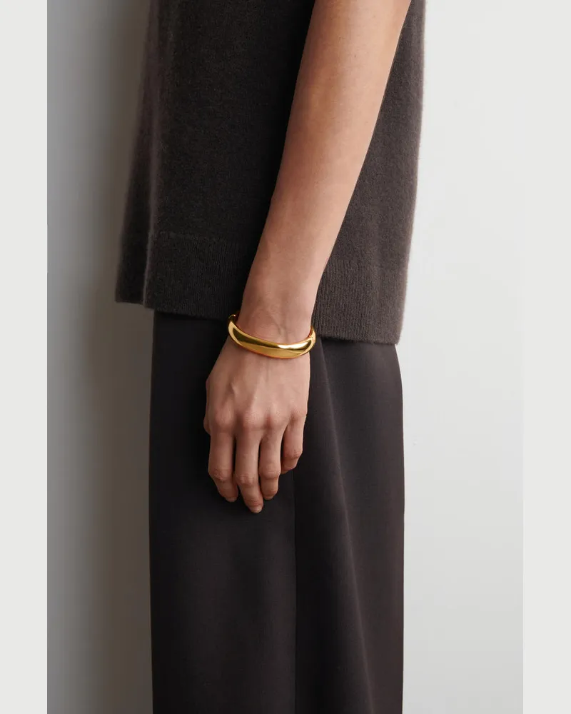 COS Gebogener Armreif Goldfarben