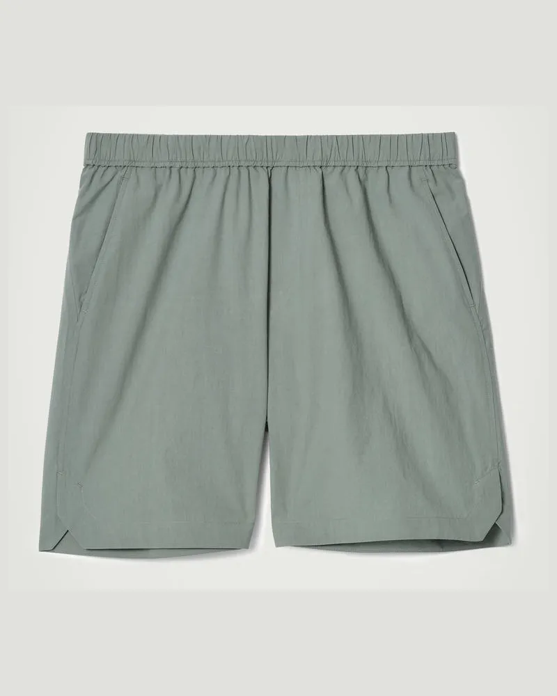 COS Shorts Aus Pima-Baumwolle Mit Elastischem Bund Grün