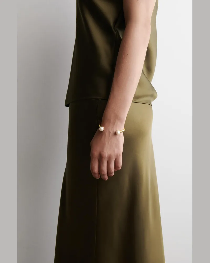 COS Armspange Mit Süsswasserperlen Goldfarben