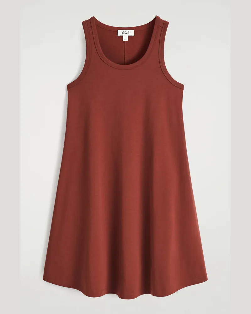 COS Minikleid Aus Baumwolljersey Rot