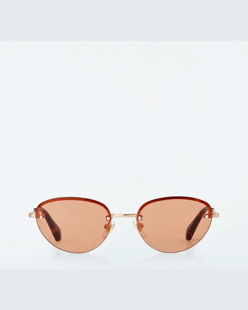 COS Daze Sonnenbrille - Cat-Eye Goldfarben
