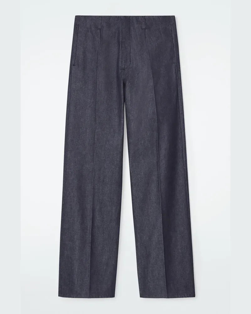 COS Die Jeans Aus Raw Denim Mit Weitem Bein Blau