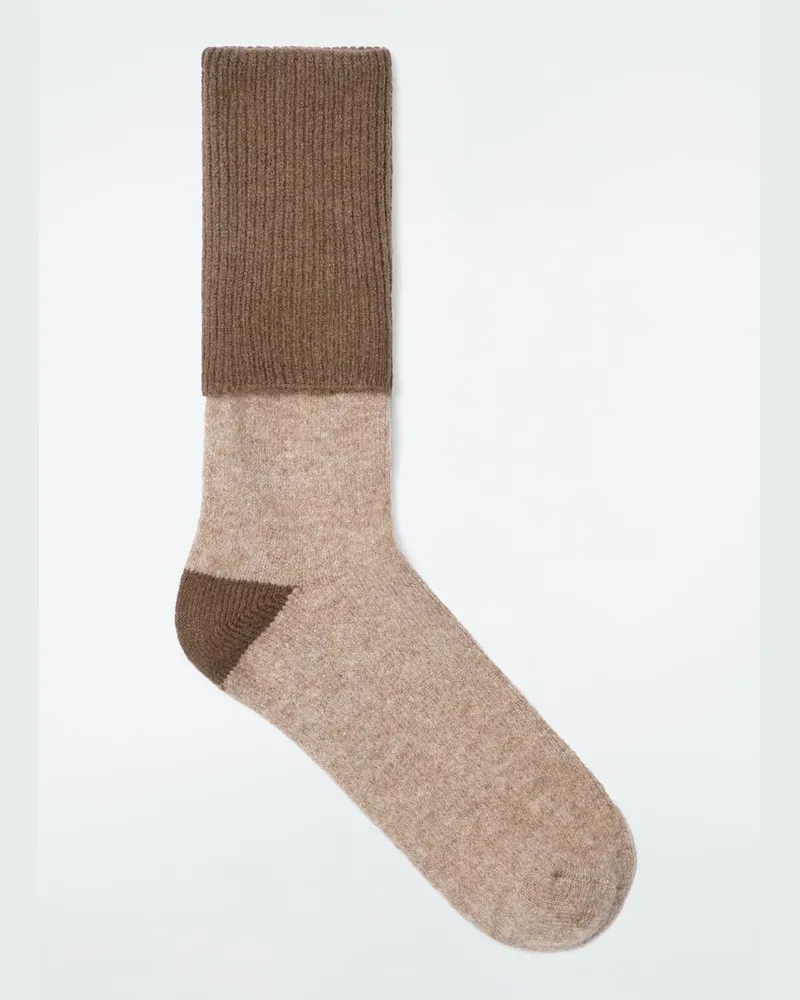 COS Socken Aus Woll-Kaschmir-Mix Braun