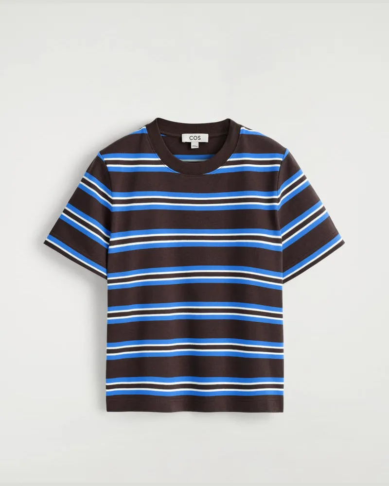 COS Schlichtes T-Shirt Braun