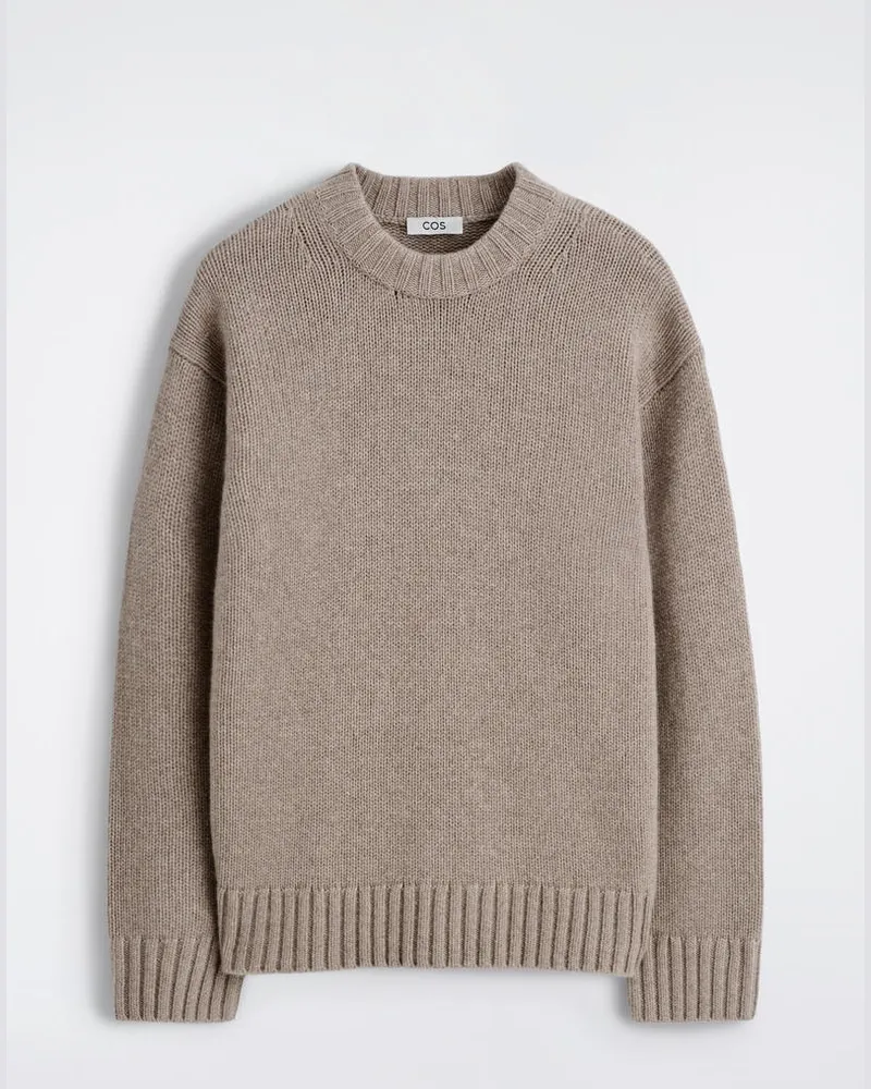 COS Grobstrickpullover Aus Kaschmir Beige