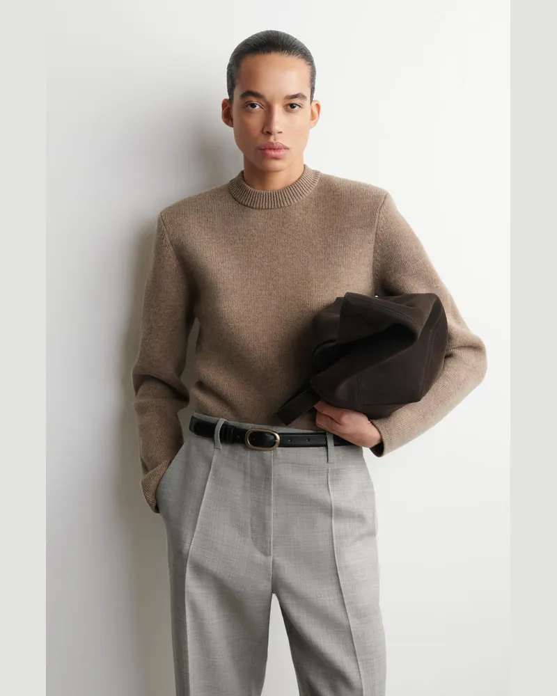 COS Pullover Aus Merinowolle Beige