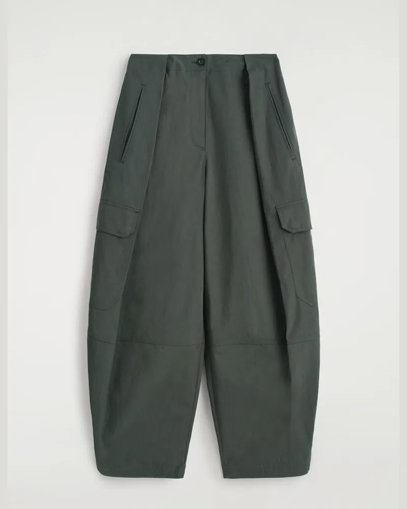 COS Utility-Hose Mit Barrel-Bein Grün