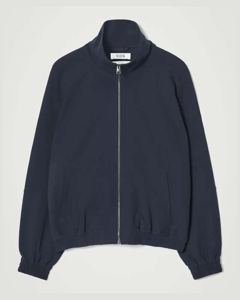 COS Utility-Jacke Mit Stehkragen Blau