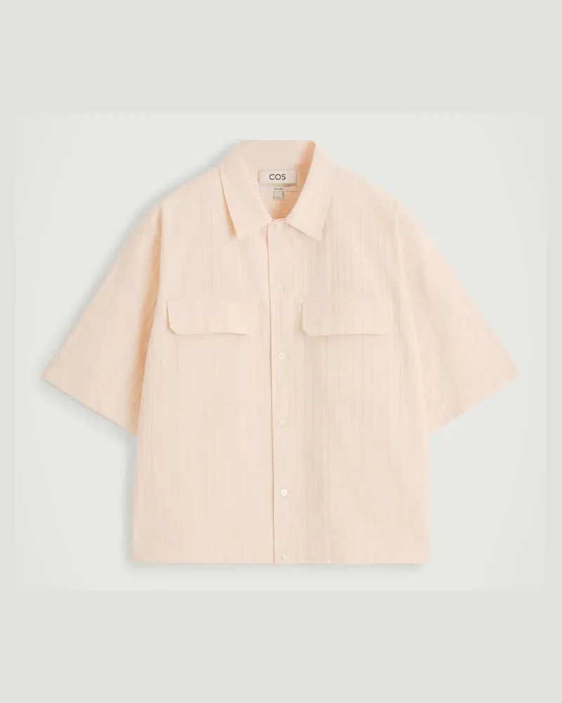 COS Lockeres Utility-Hemd Mit Pattentaschen Orange