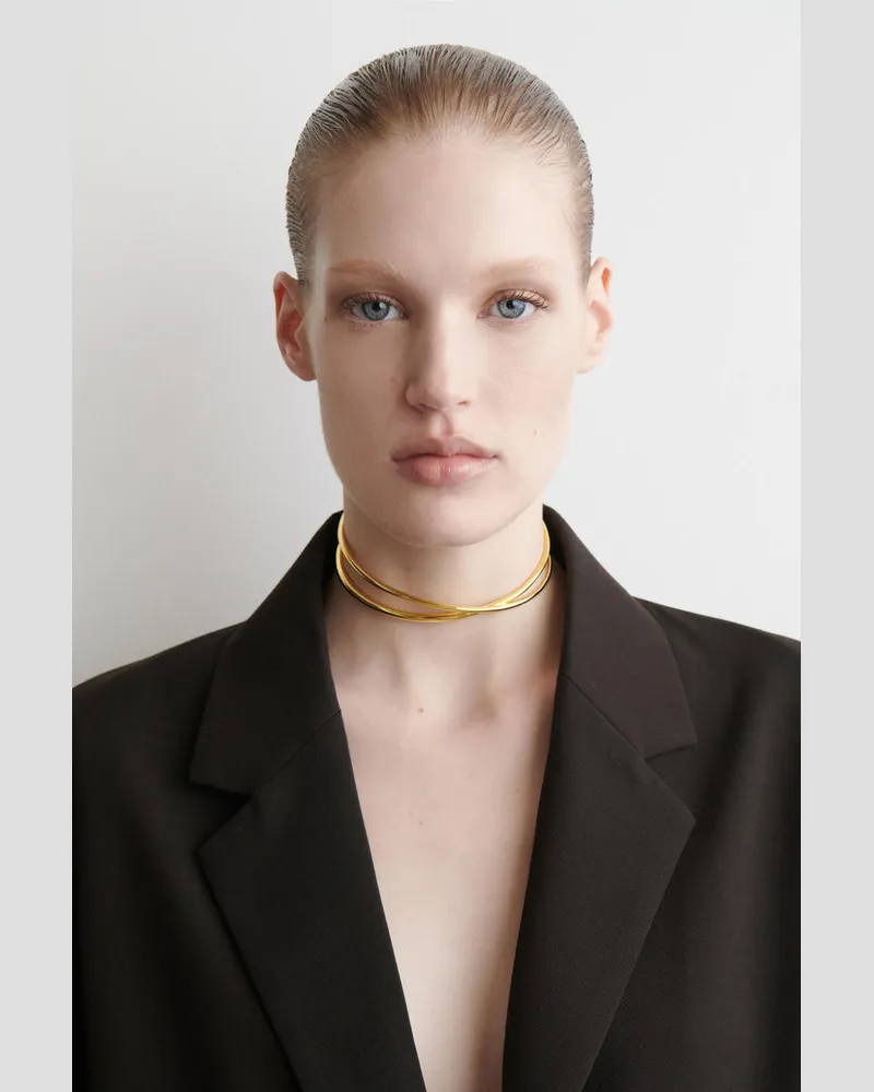 COS Doppelte Kette Goldfarben