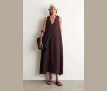 Maxikleid Aus Leinen-Mix In A-Linie