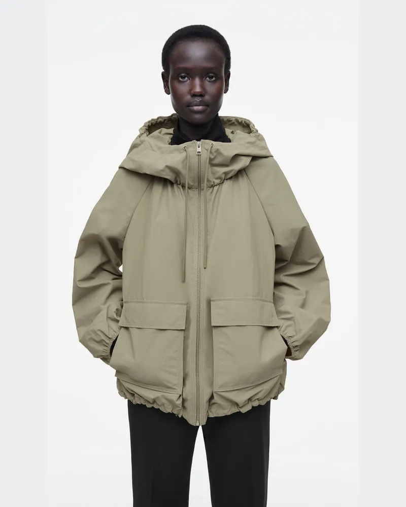 COS Parka Aus Funktionsmaterial Mit Kapuze Beige