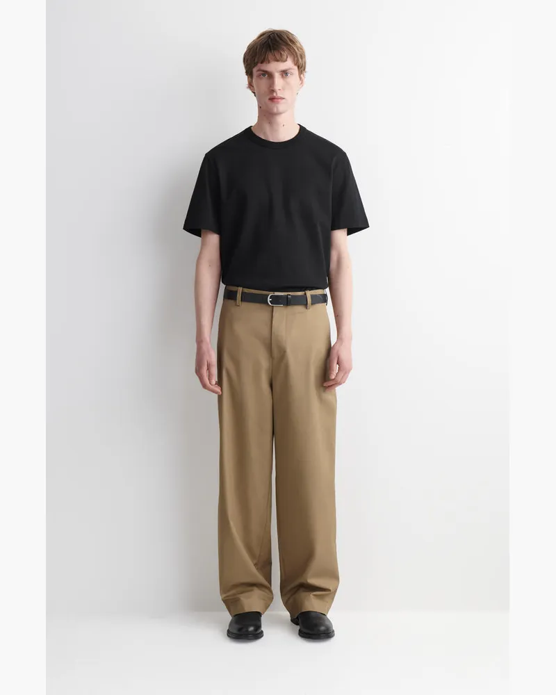 COS Chinohose Aus Baumwolle Mit Weitem Bein Beige