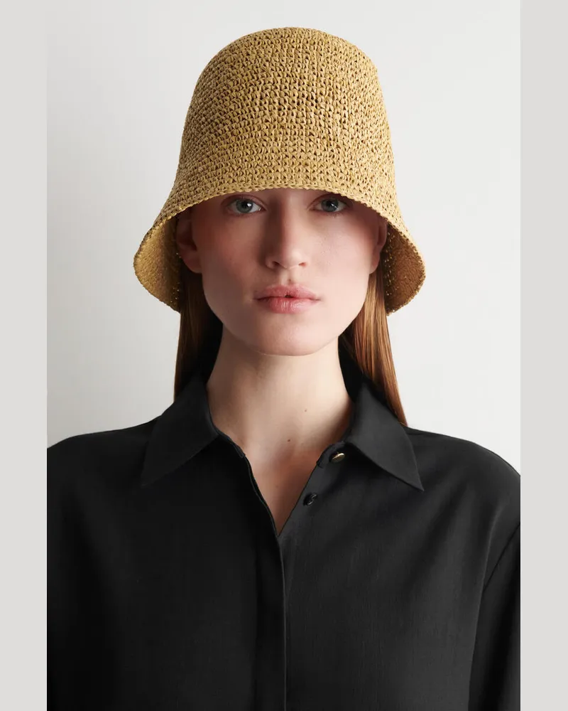 COS Fischerhut Aus Stroh Beige