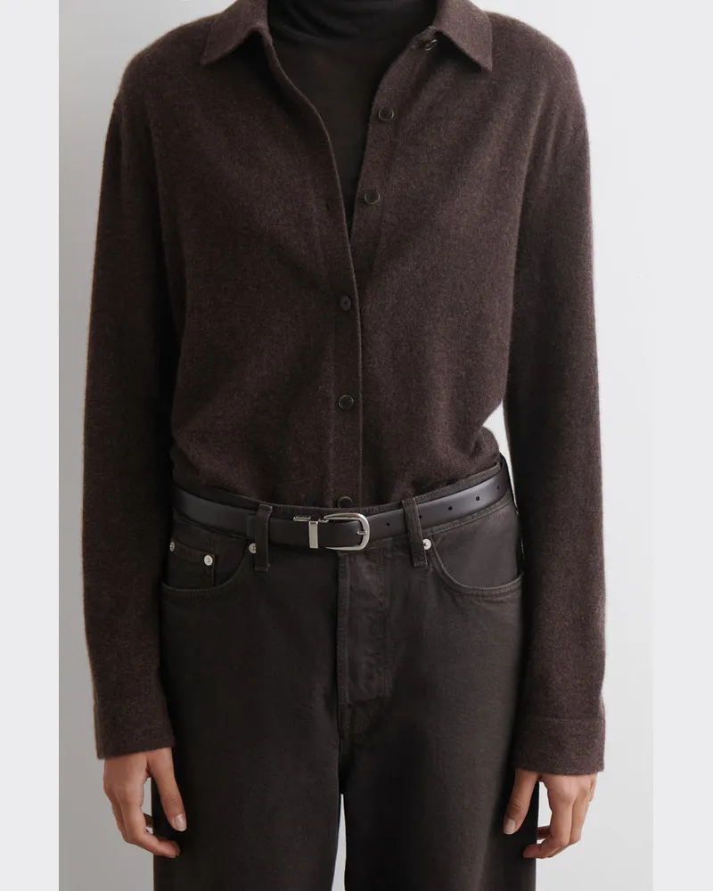 COS Wendbarer Ledergürtel Weiß