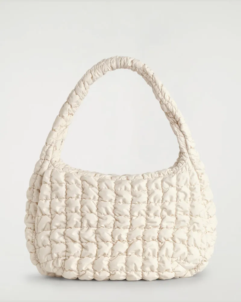 COS Grosse Gesteppte Umhängetasche Beige