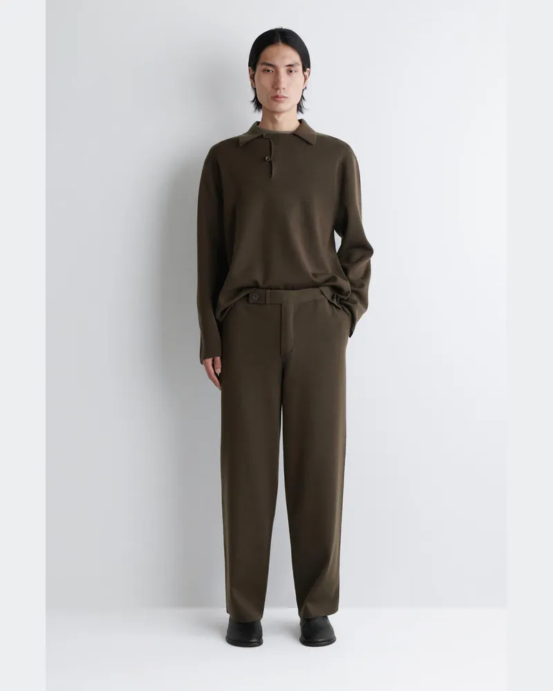 COS Strickhose Aus Wolle Mit Geradem Bein Braun