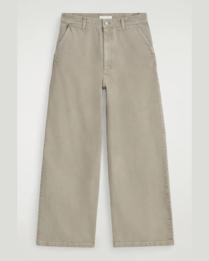 COS Hose Aus Denim Mit Weitem Bein Grau