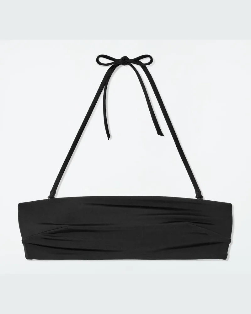 COS Bandeau-Bikinioberteil Schwarz