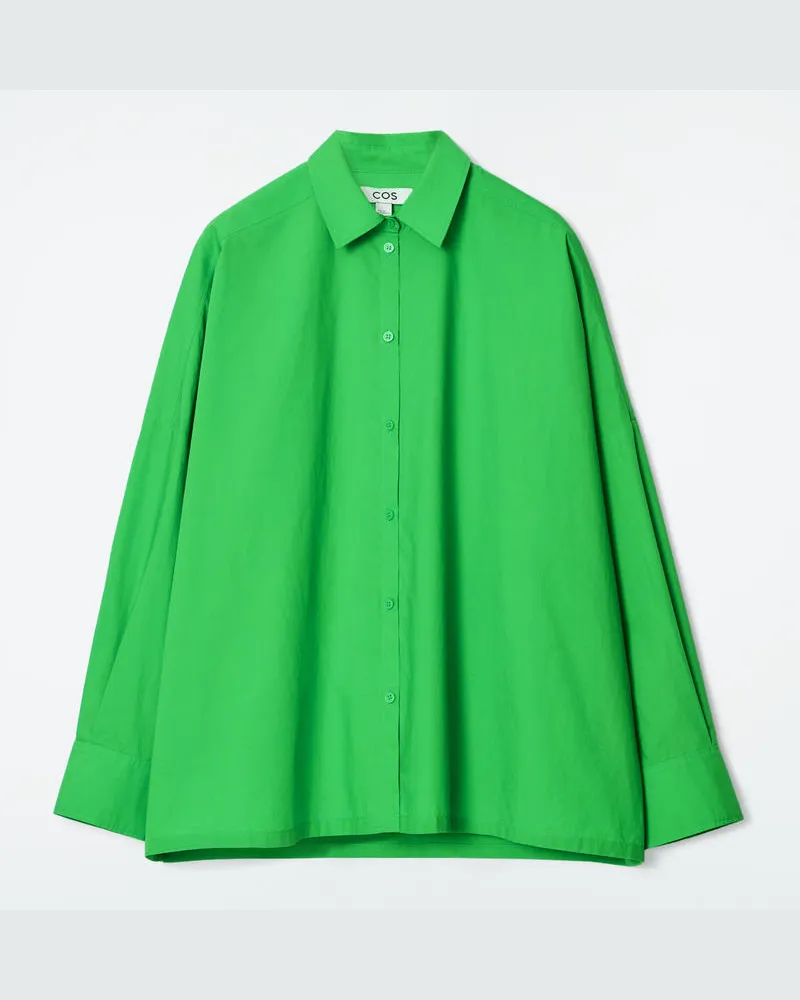 COS Kastenförmiges Hemd Grün