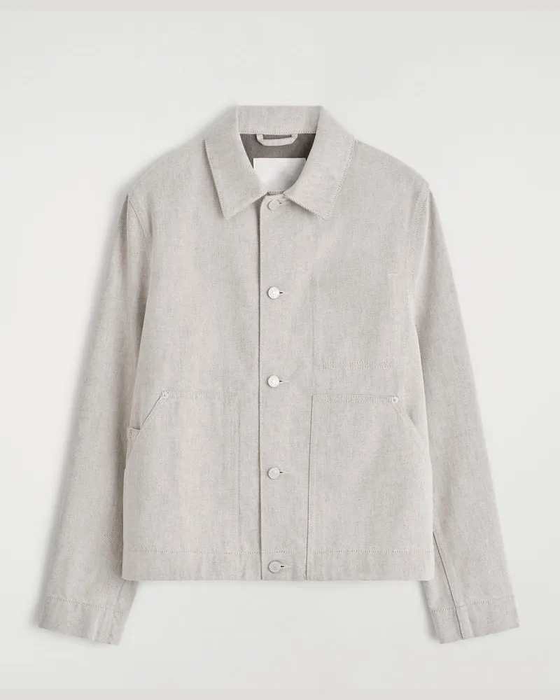 COS Jeansjacke Aus Rinse Denim Beige